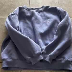 White fox  Blue Sweater